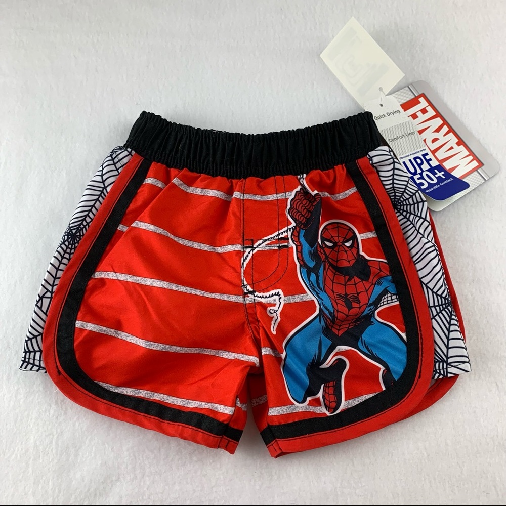 Marvel Comics Spider-Man Swim Trunks 12M Baby